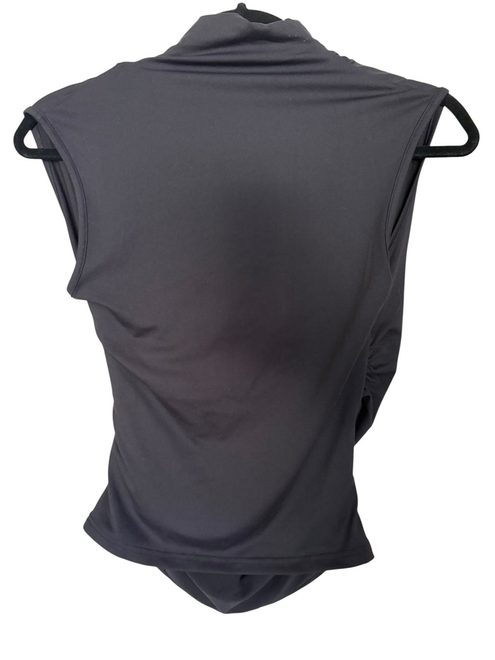Commense Cross Neck Ruched Fitted Tank Top - Picture 5 of 6